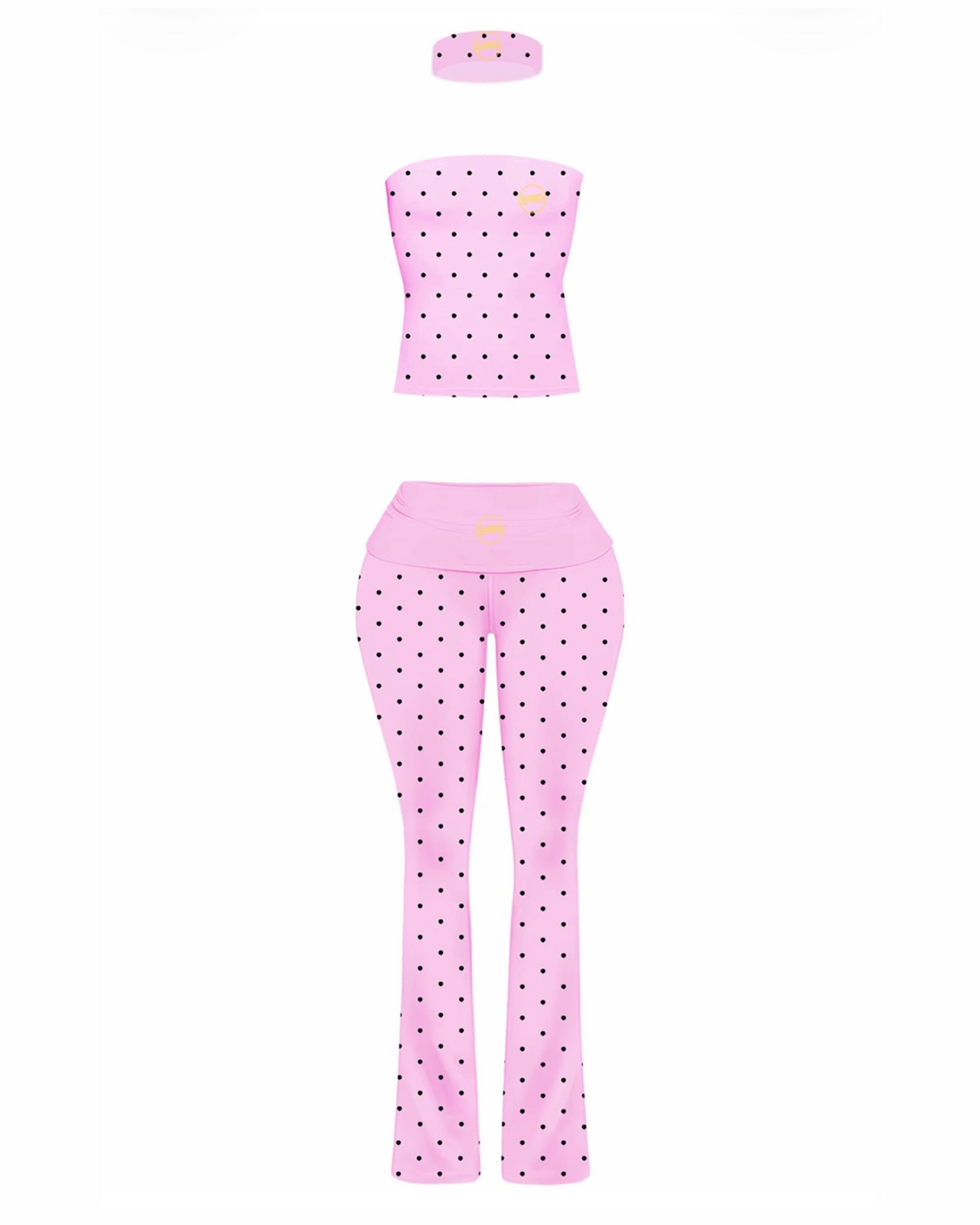 PINK POLKA DOT SET