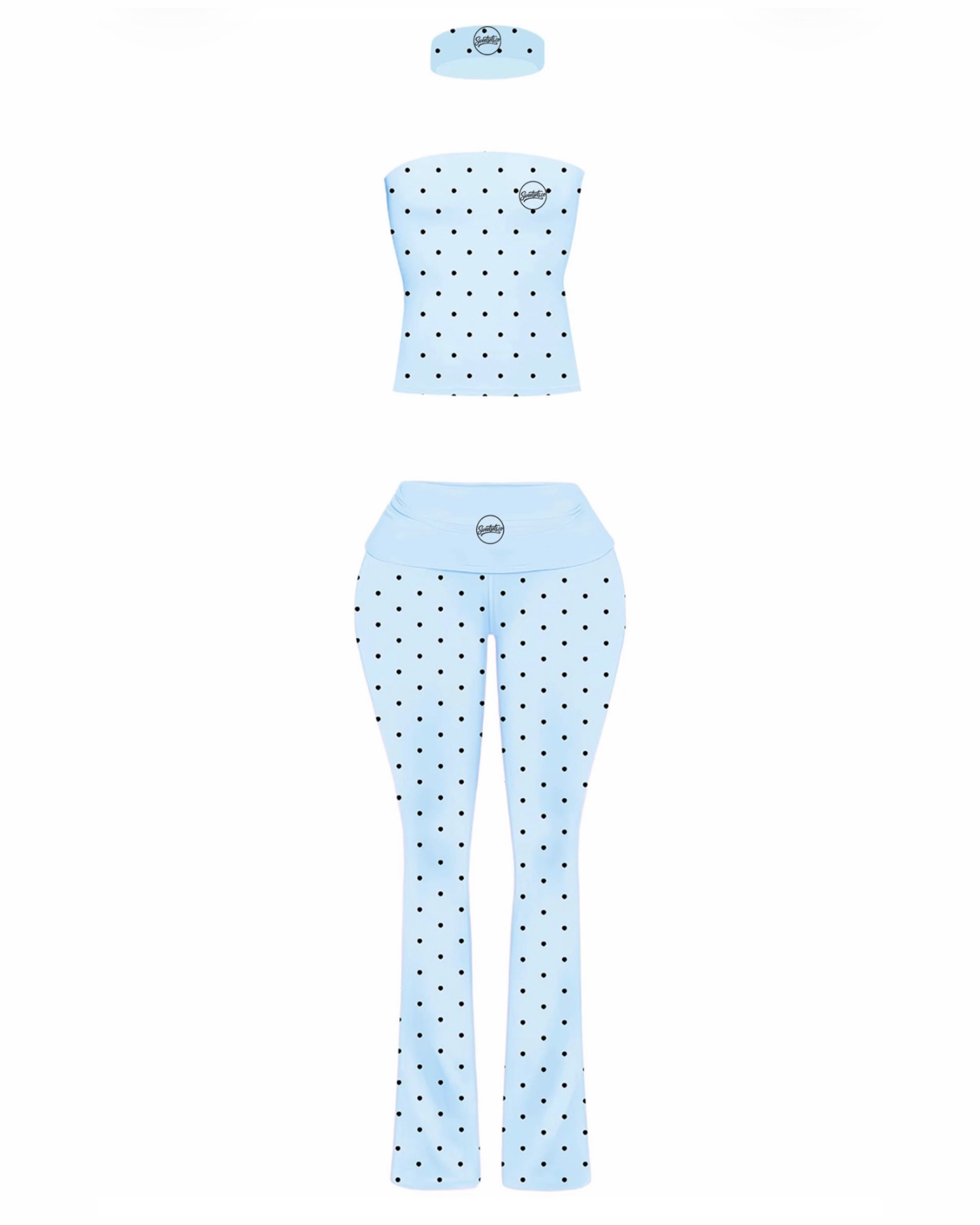 BLUE POLKA DOT SET