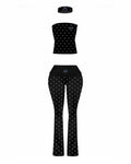 BLACK POLKA DOT SET