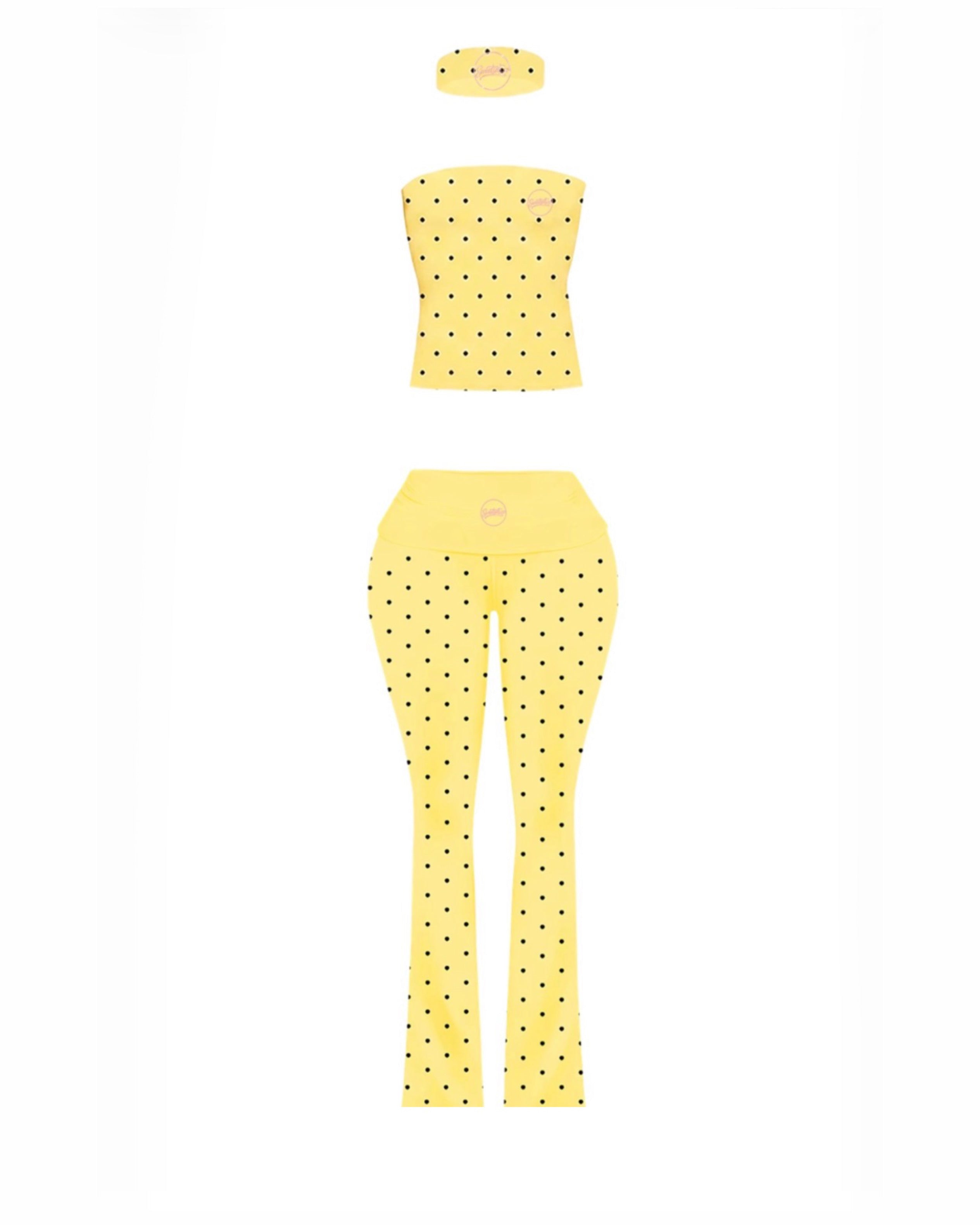YELLOW POLKA DOT SET